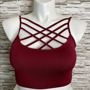 Strappy Bralette Wine